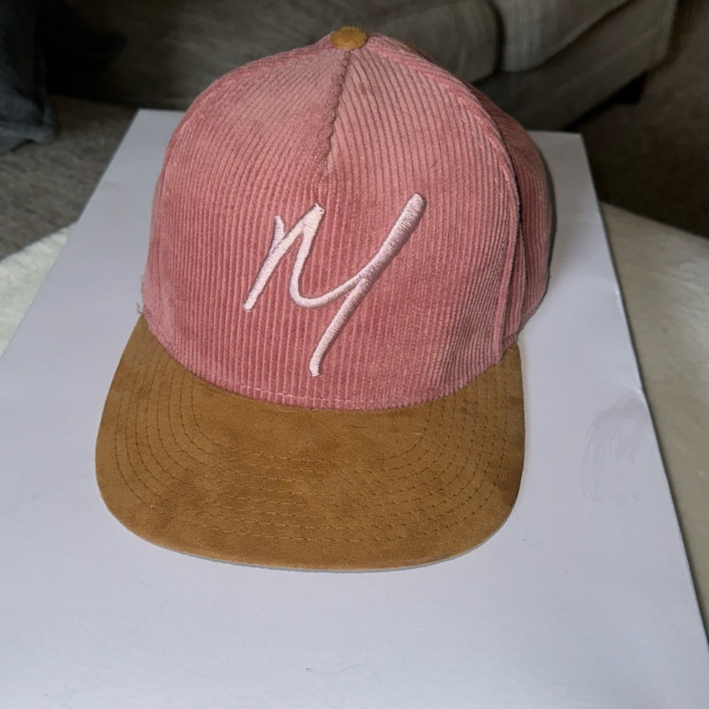 Pink suede hat